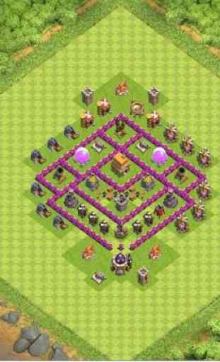 Top Town Hall 6 Trophy BaseMap 1