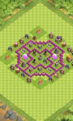Top Town Hall 6 Trophy BaseMap 2