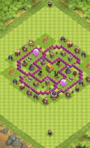 Top Town Hall 6 Trophy BaseMap 3