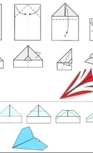 tutoriales de avión de papel fácil 3