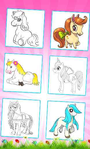 Unicornio libro para colorear para niños 3