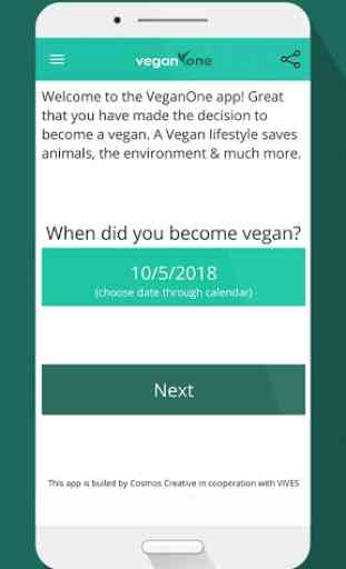 Vegan One | counter & statistics 1