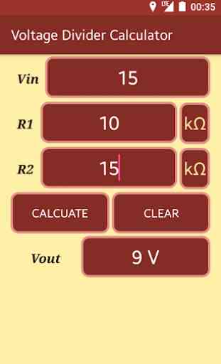 Voltage Divider Calculator 1