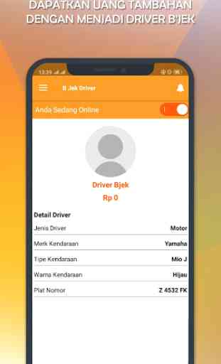 BJEK Driver - Aplikasi Untuk Mitra Bali Ojek 1