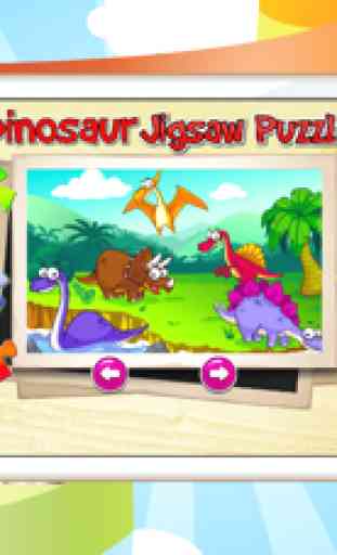 dinosaurio Jigsaw juegos para niños coches gratis 3