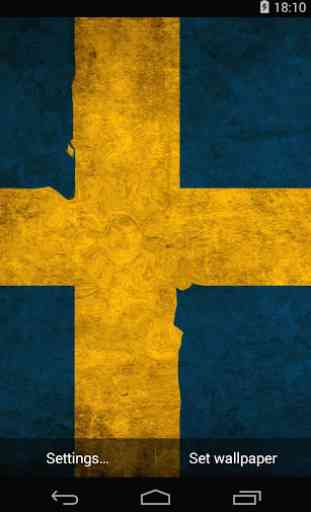 Flag of Sweden Live Wallpaper 1