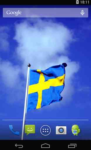 Flag of Sweden Live Wallpaper 2