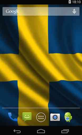 Flag of Sweden Live Wallpaper 4