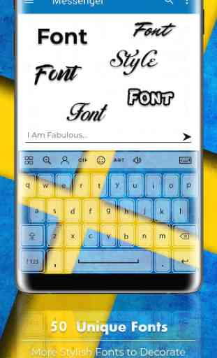 Sweden Flag Keyboard - Elegant Themes 2