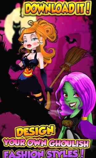 Un monstruo Chickz Spooky Dress-Up Make-Over - Libre Salon Juegos para Chicas 1