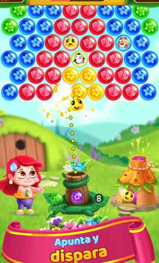 Flower Games - Bubble Shooter 1