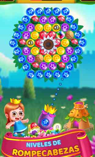 Flower Games - Bubble Shooter 4