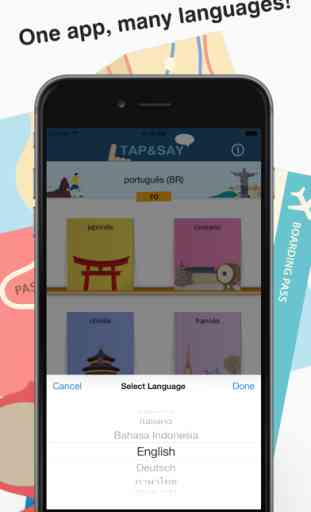 Tap & Say – Libro de frases de viaje en idiomas extranjeros 17 en 1 3
