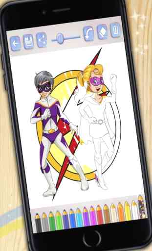 Juegos de super héroes para pintar – Libro para colorear superhéroes 1