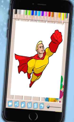 Libro de colorear superhéroes  - Dibujos de héroes para pintar 3