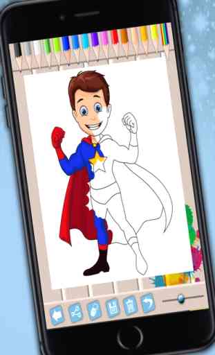 Libro de colorear superhéroes  - Dibujos de héroes para pintar 4