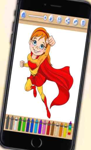 Libro para pintar superhéroes – Dibujos para colorear 1