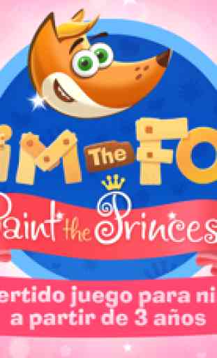 Tim el zorro – Pinta la Princesa colorear juego 1