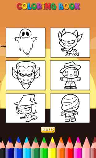 El fantasma Coloring Book Juegos HD: Aprende a dibujar y colorear un diablo, con, cráneo y más 4