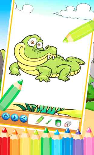 El libro para colorear Dinosaurio lindo (Dibujo Páginas) - Aprendizaje y Educación Juegos gratis y bueno para las actividades de la guardería Kids App 4