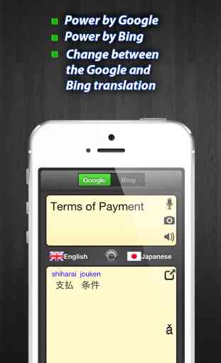 60+ idiomas de traducción - Google VS. Bing - iPronunciation FREE 2