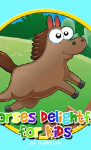 caballos voraces para niños - juego libre 1