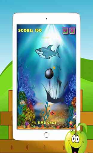juegos divertidos gratis tiburón en el mar 1