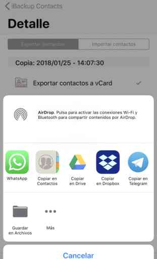 iBackup Contacts 3