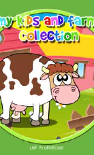 mis hijos y su colección de animales de granja - juego libre 1