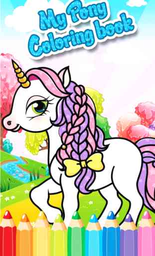 little princess pony friendship coloring pages for kids 1