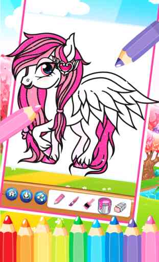little princess pony friendship coloring pages for kids 3