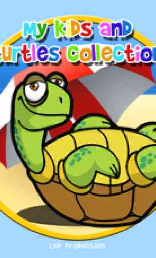 mis hijos y su colección de tortugas - juego libre 1