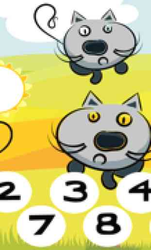 123 Animales Counting App: Caballos, Juego Libre de Los Niños Para el Aprendizaje de Las Matemáticas. Resolver Tareas de Matemáticas y Diviértete! Preparación Para la Escuela y el Jardín de la Infancia, Los Juegos Con Los Números de Serie,Kids 4