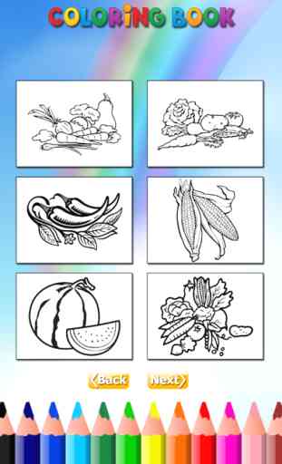 El vegetal para colorear libro para niños: Aprende a colorear el mundo de los alimentos, frutas y verduras 4