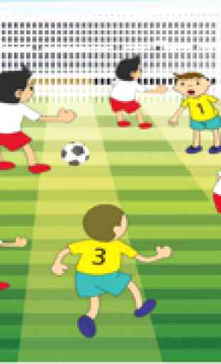 Una Fútbol, Fútbol y la Copa Alrededor de la Clasificación de Los Juegos Mundiales Para Niños 2