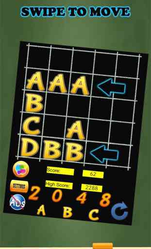 A 2048 ABC Alphabet Classic Puzzle Games 2