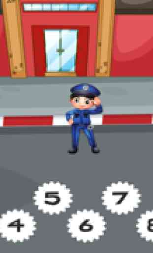123 La Policía Math & Counting Juegos de Aprendizaje Con Los Niños de la Escuela-n 3
