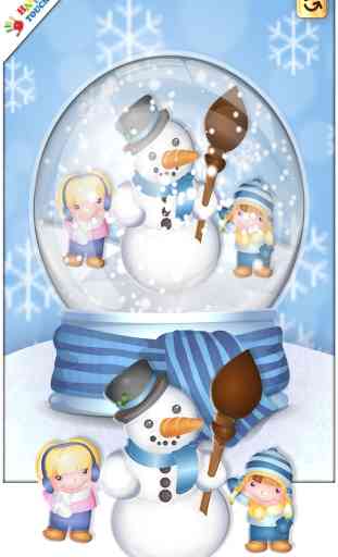 Bolas de nieve - Apps navideñas (Happy Touch® Apps para niños) 1