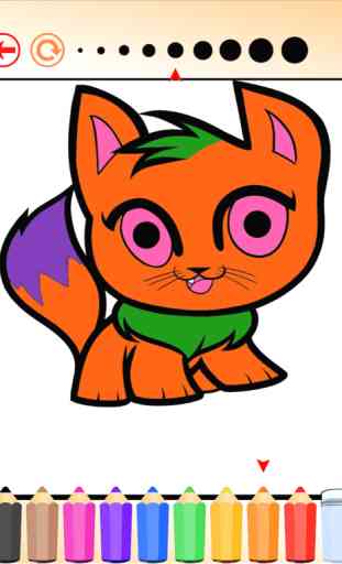 El gatito Coloring Book HD: Aprende a color y dibujar un gatito, juegos gratis para los niños 4