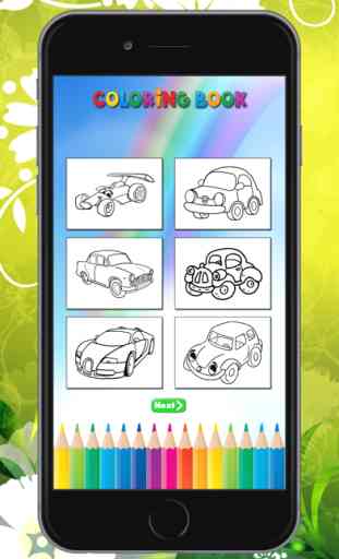 Los coches para colorear libro: Juegos de Aprendizaje Educativo Para Niños y Adolescentes 3