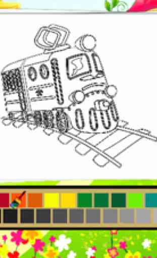Vehículo Coloring Book - Todo en 1 Dibujo coche y pintura colorida para los niños juegos gratis 3