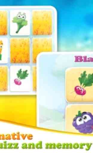 Hortalizas y Frutas: Juegos educativos en inglés 3