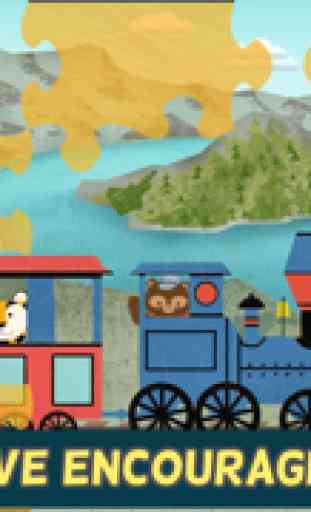 Juegos de tren para niños: Rompecabezas del Zoo 4