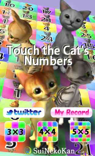 Touch the Cat’s Numbers（Toca los gato números） 1