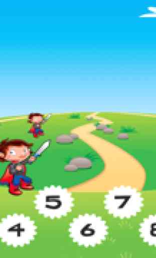 Tareas de Aprendizaje Gratuitos a Diez Visitas: 123 Juegos de Matemáticas Para Los Niños Con la Princesa en País de Las Maravillas 2