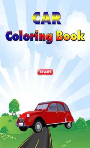 Coches para colorear libro para niños pequeños niñ 1