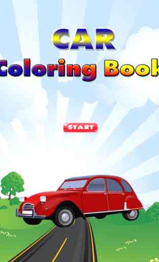 Coches para colorear libro para niños pequeños niñ 4