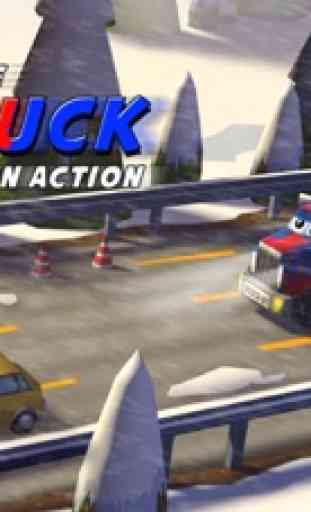 A Little Truck in Action Free: 3D Camion Driving Game with Funny Cars for Kids 1