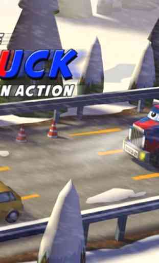 A Little Truck in Action Free: 3D Camion Driving Game with Funny Cars for Kids 4