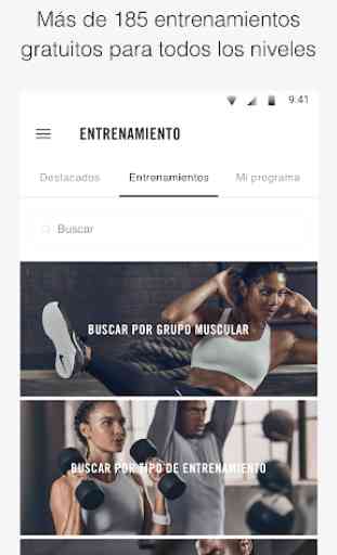 Nike Training Club: entrenamientos y programas 2